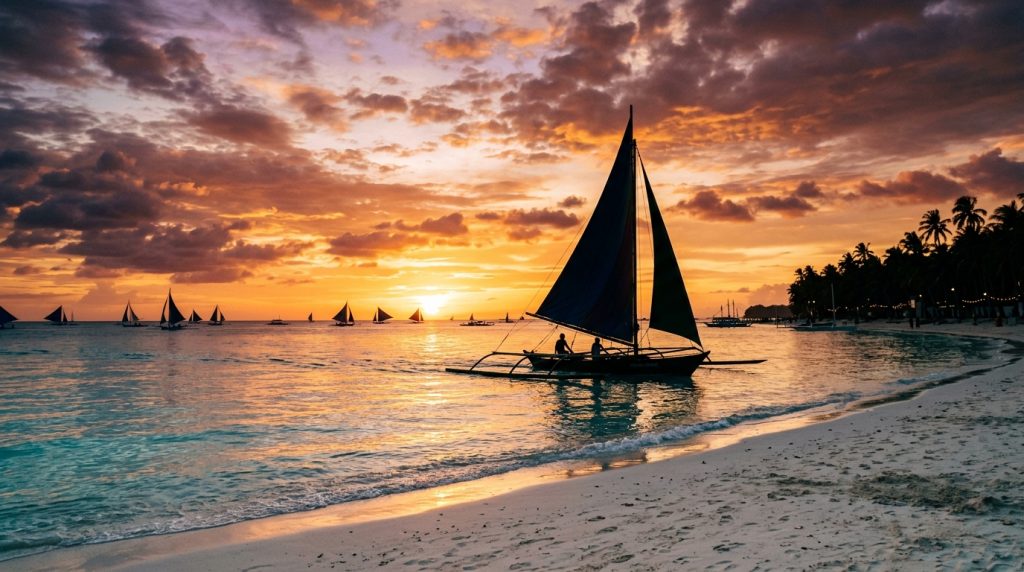 פיליפינים עם ילדים - בורקאי