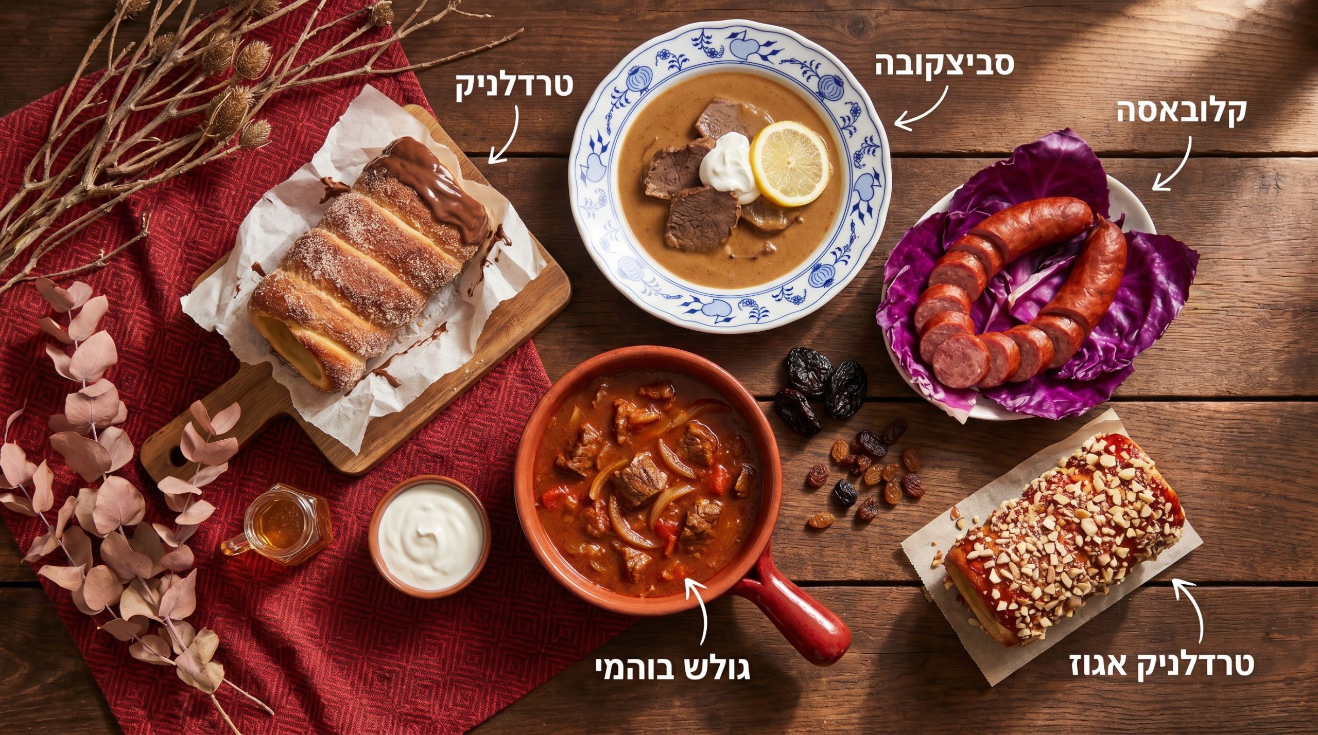 מנות צ'כיות מסורתיות כמו קנודליקי וסוויצ'קובה - אוכל מקומי לטיול משפחתי בצפון צ'כיה
